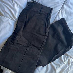 Kotn unisex black cargo pants size 27 EUC, but ***it’s a 30in waist***